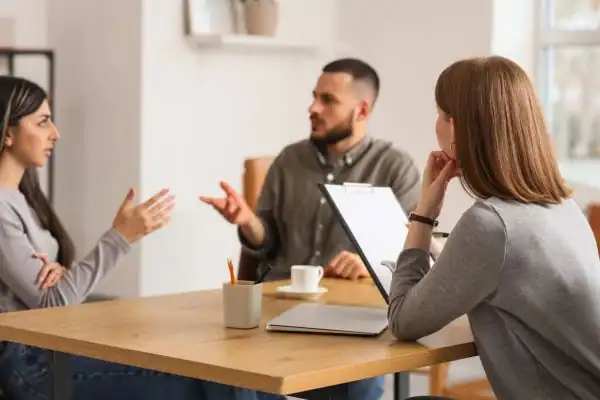 Image of couple access free mediation using family mediation voucher scheme Gravesend